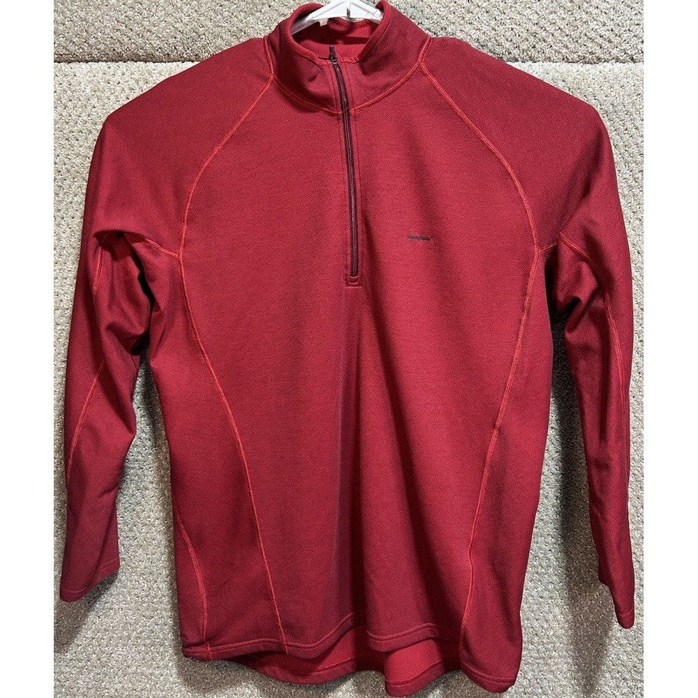 Patagonia Men's Red Half-Zip Sweater